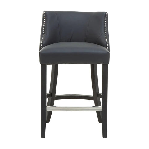 Elegant Stud Detail Bar Chair