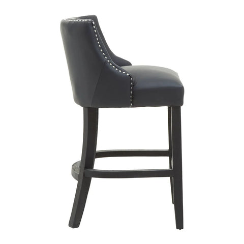 Elegant Stud Detail Bar Chair