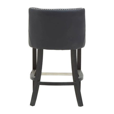 Elegant Stud Detail Bar Chair