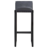 Boho Chic Leather Bar Stool