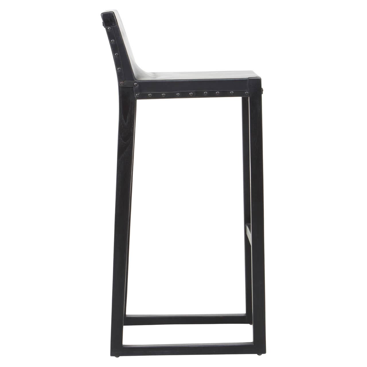 Boho Chic Leather Bar Stool