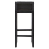 Boho Chic Leather Bar Stool