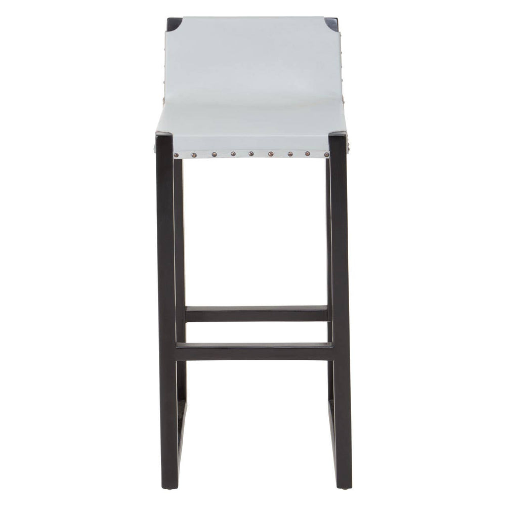 Boho Chic Leather Bar Stool