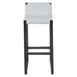 Boho Chic Leather Bar Stool