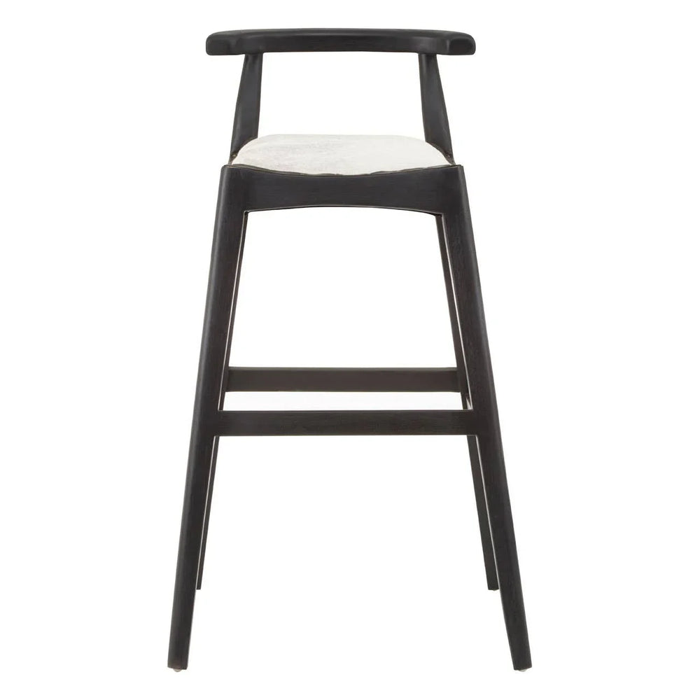 Boho Chic Leather Bar Stool