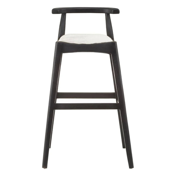 Boho Chic Leather Bar Stool