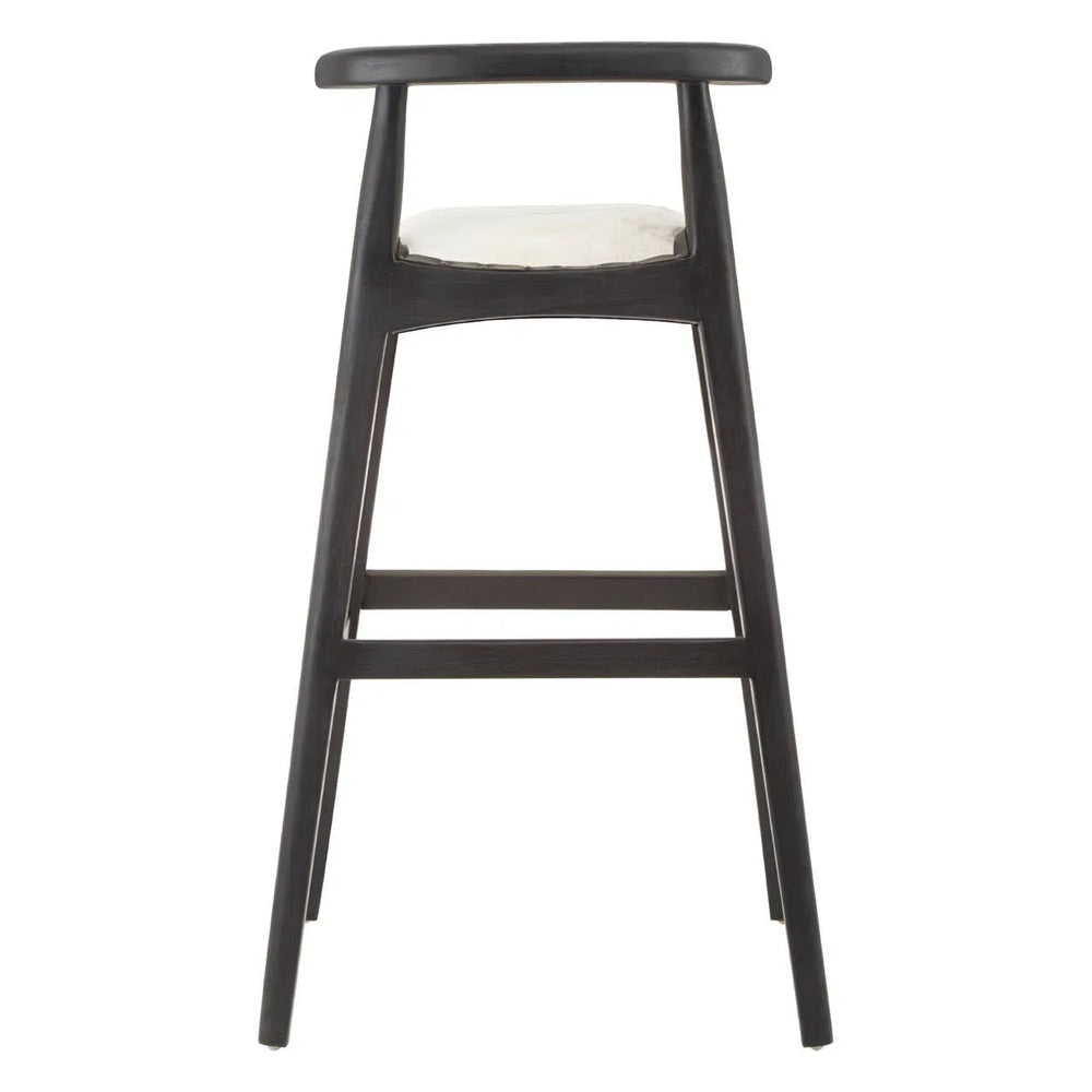 Boho Chic Leather Bar Stool
