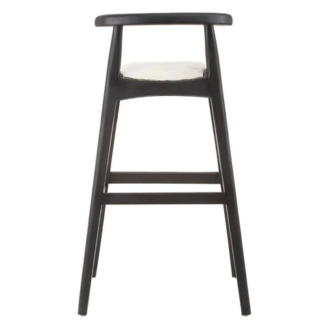Boho Chic Leather Bar Stool