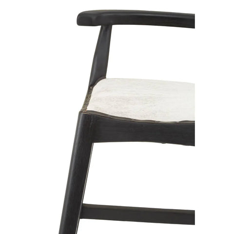 Boho Chic Leather Bar Stool