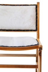 Boho Leather Dining Chair