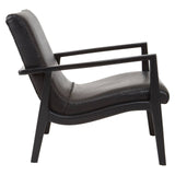 Boho Leather Accent Chair