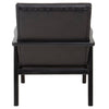 Boho Leather Accent Chair