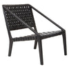 Luxe Leather Woven Teak Chair