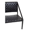 Luxe Leather Woven Teak Chair