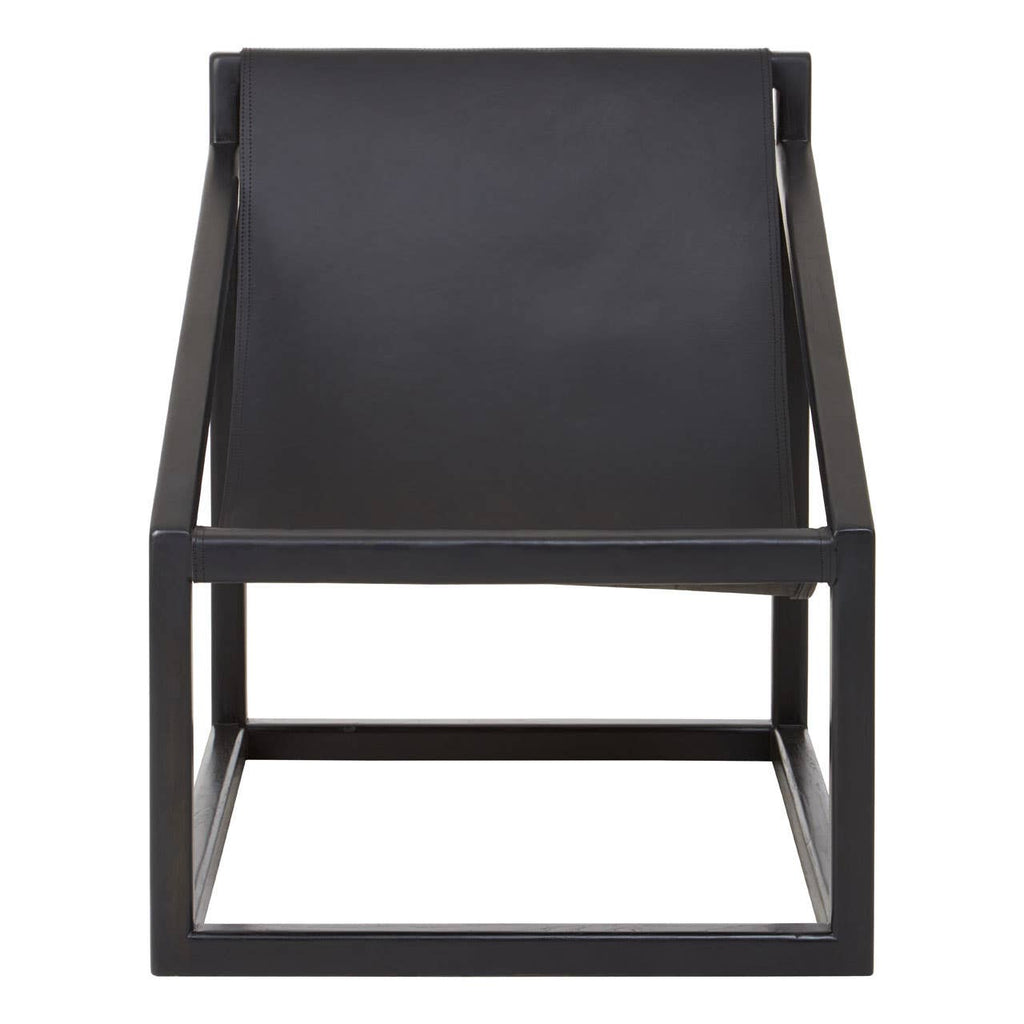 Modern Teak Leather Chair