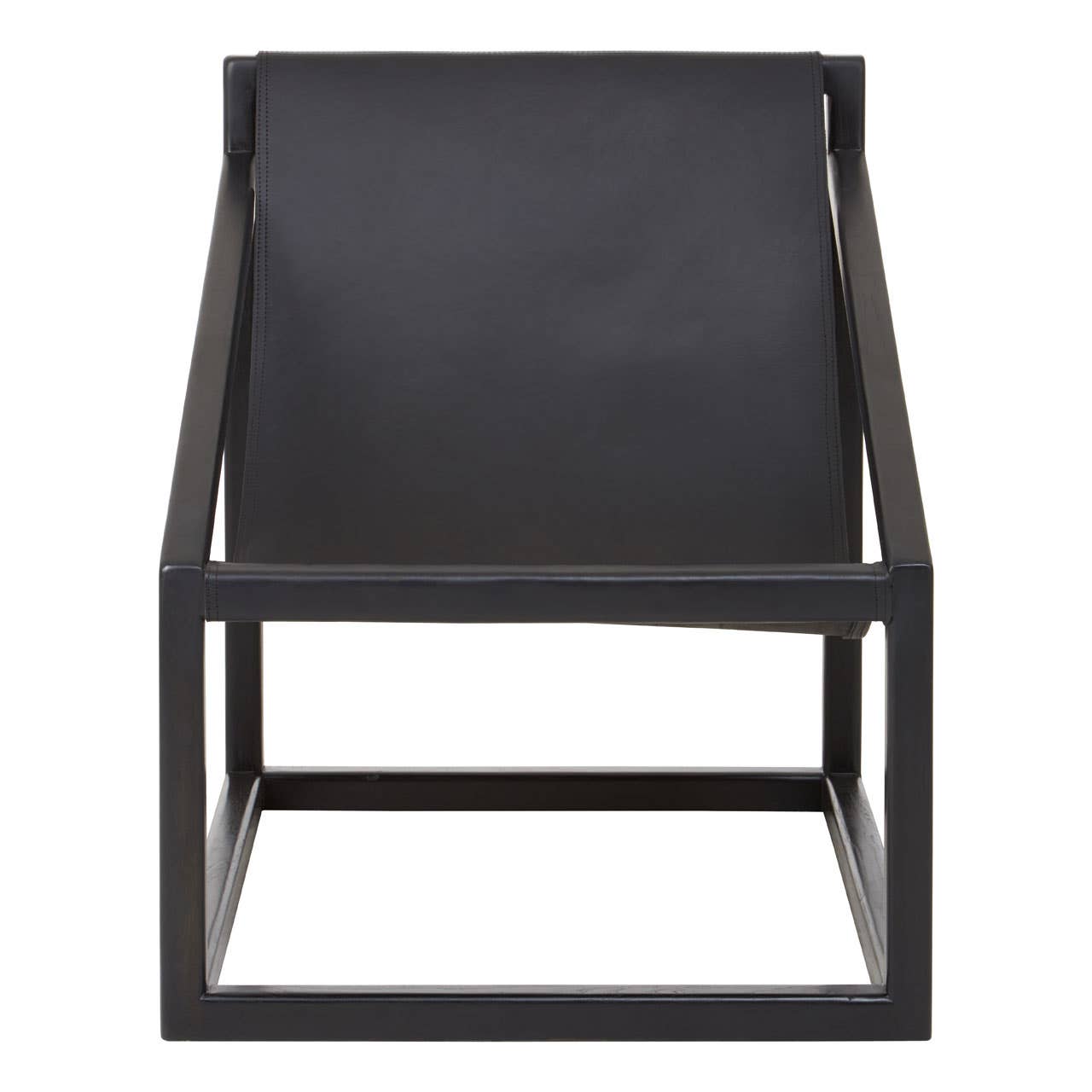 Modern Teak Leather Chair