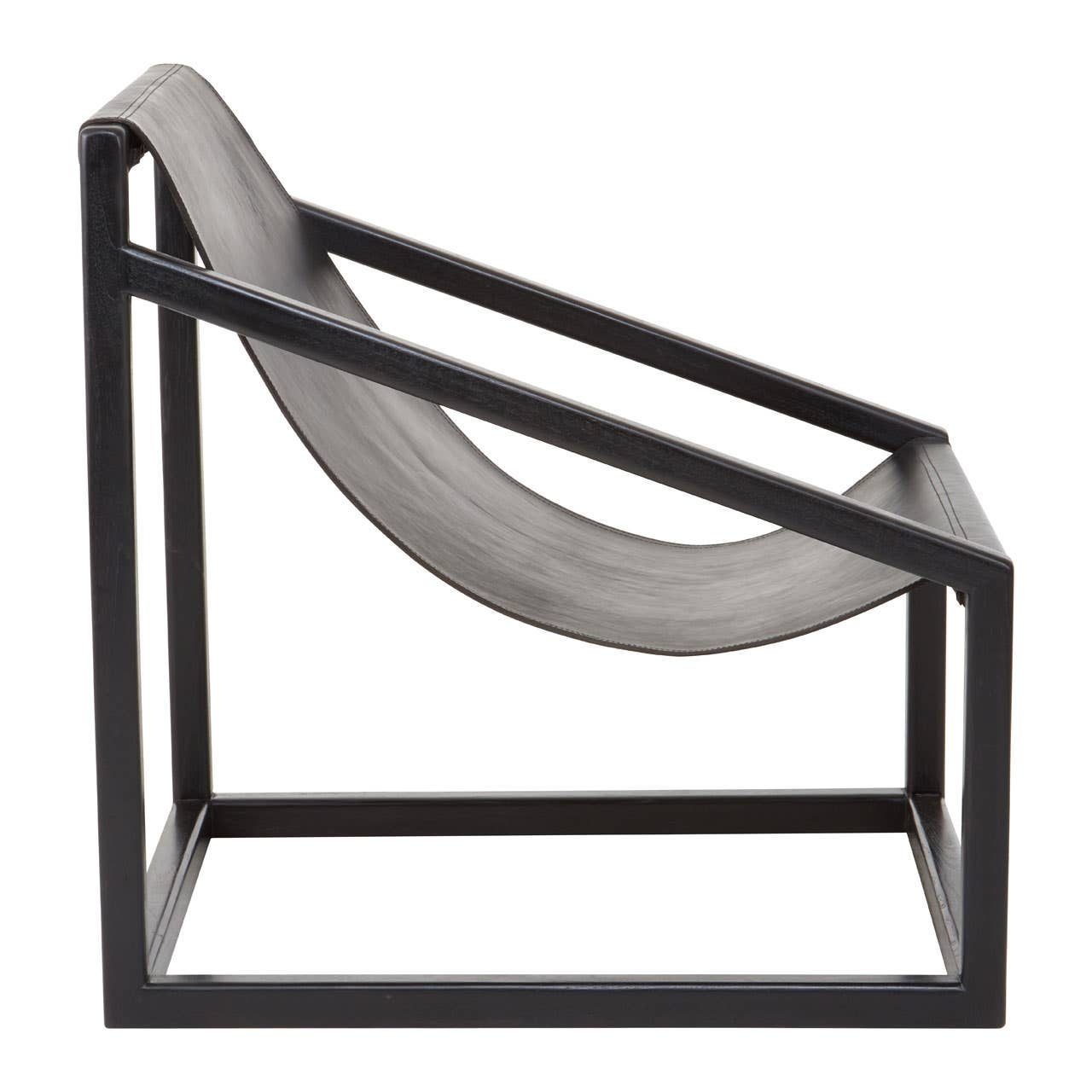 Modern Teak Leather Chair