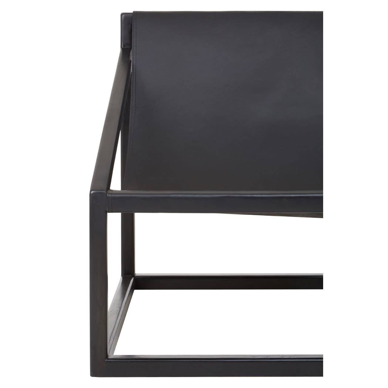 Modern Teak Leather Chair