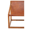 Teak & Leather Accent Chair