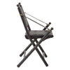 Modern Black Leather Strap Chair