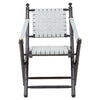 Modern Leather Strap Accent Chair