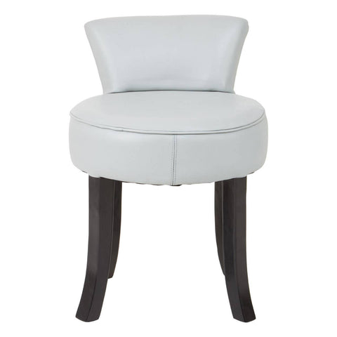 Modern Teak Leather Accent Chair