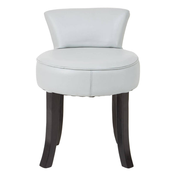 Modern Teak Leather Accent Chair