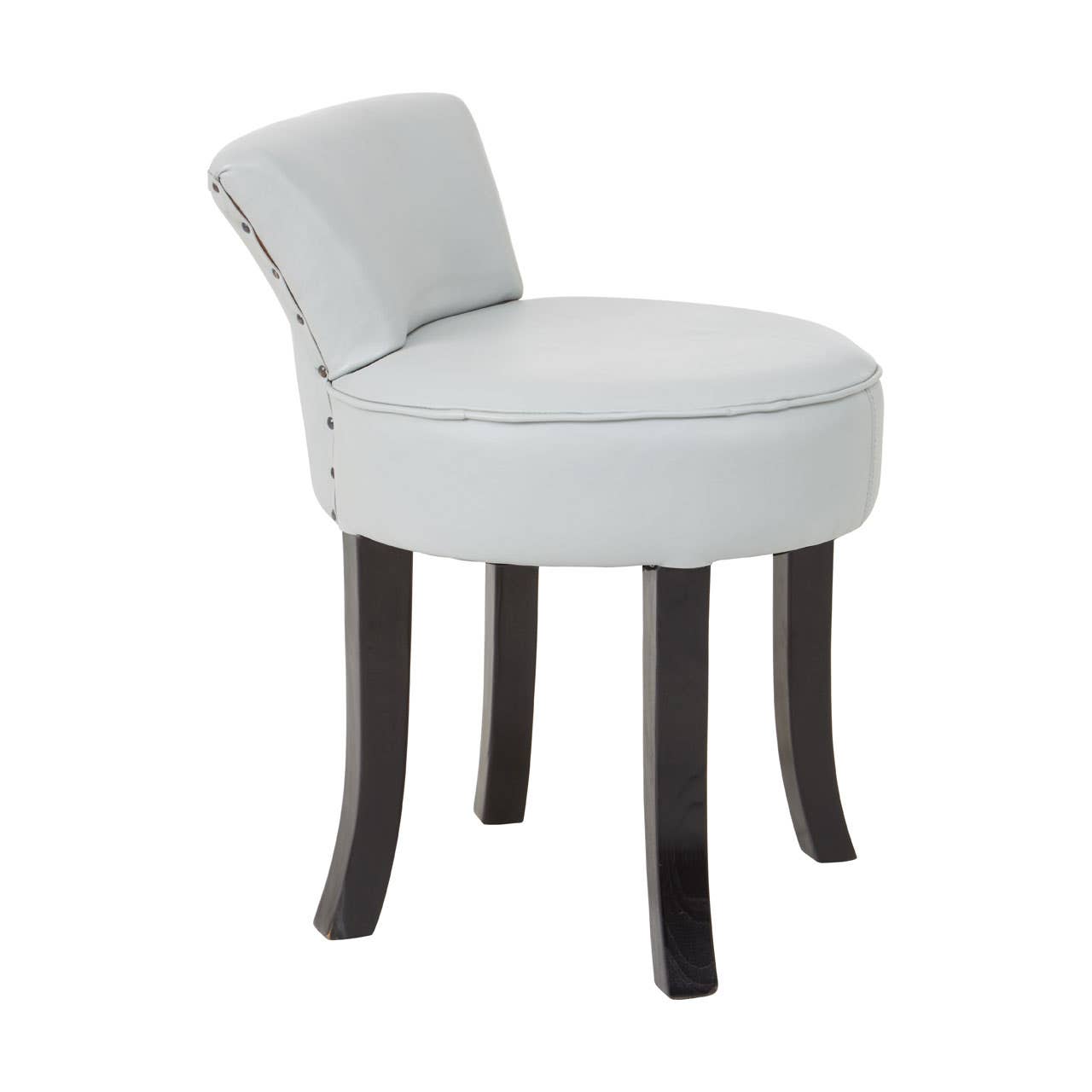 Modern Teak Leather Accent Chair