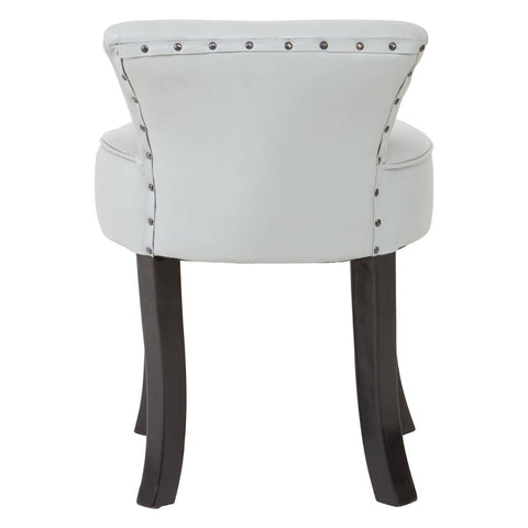 Modern Teak Leather Accent Chair