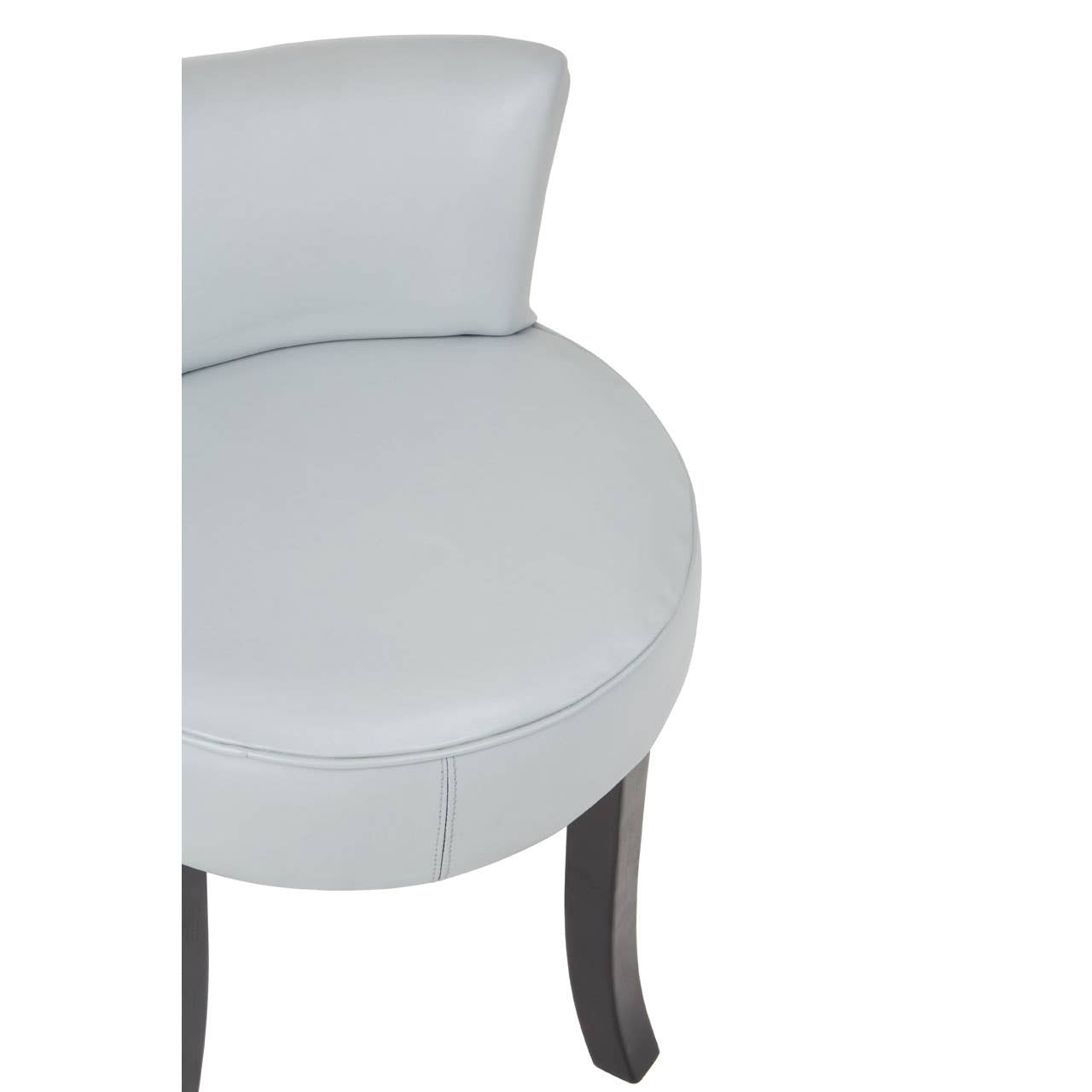 Modern Teak Leather Accent Chair