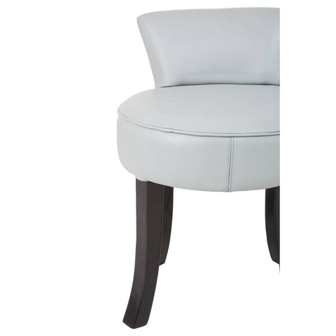 Modern Teak Leather Accent Chair