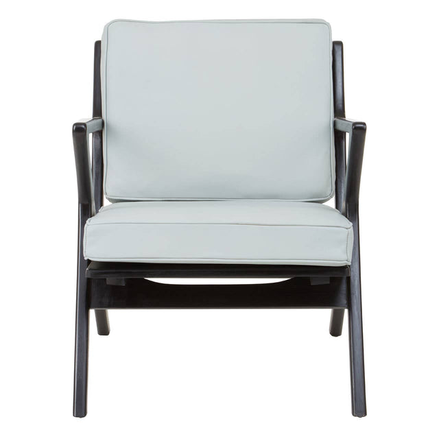 Retro Leather Accent Chair