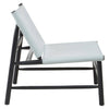 Luxe Grey Leather Accent Chair