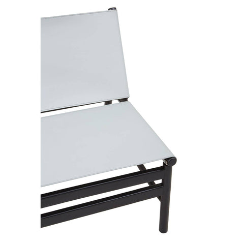 Luxe Grey Leather Accent Chair