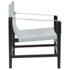 Modest Grey Leather Accent Chair
