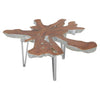 Star Top Stainless Coffee Table