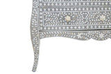 Artisan Floral Inlay Drawer Chest