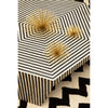 Striped Bone Inlay Coffee Table
