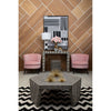 Striped Bone Inlay Coffee Table