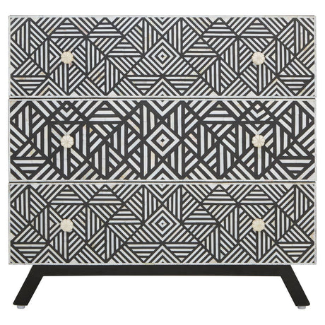 Monochrome Mother of Pearl Chest