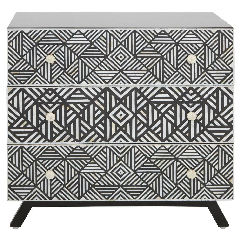 Monochrome Mother of Pearl Chest
