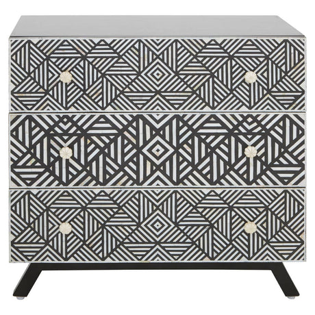 Monochrome Mother of Pearl Chest