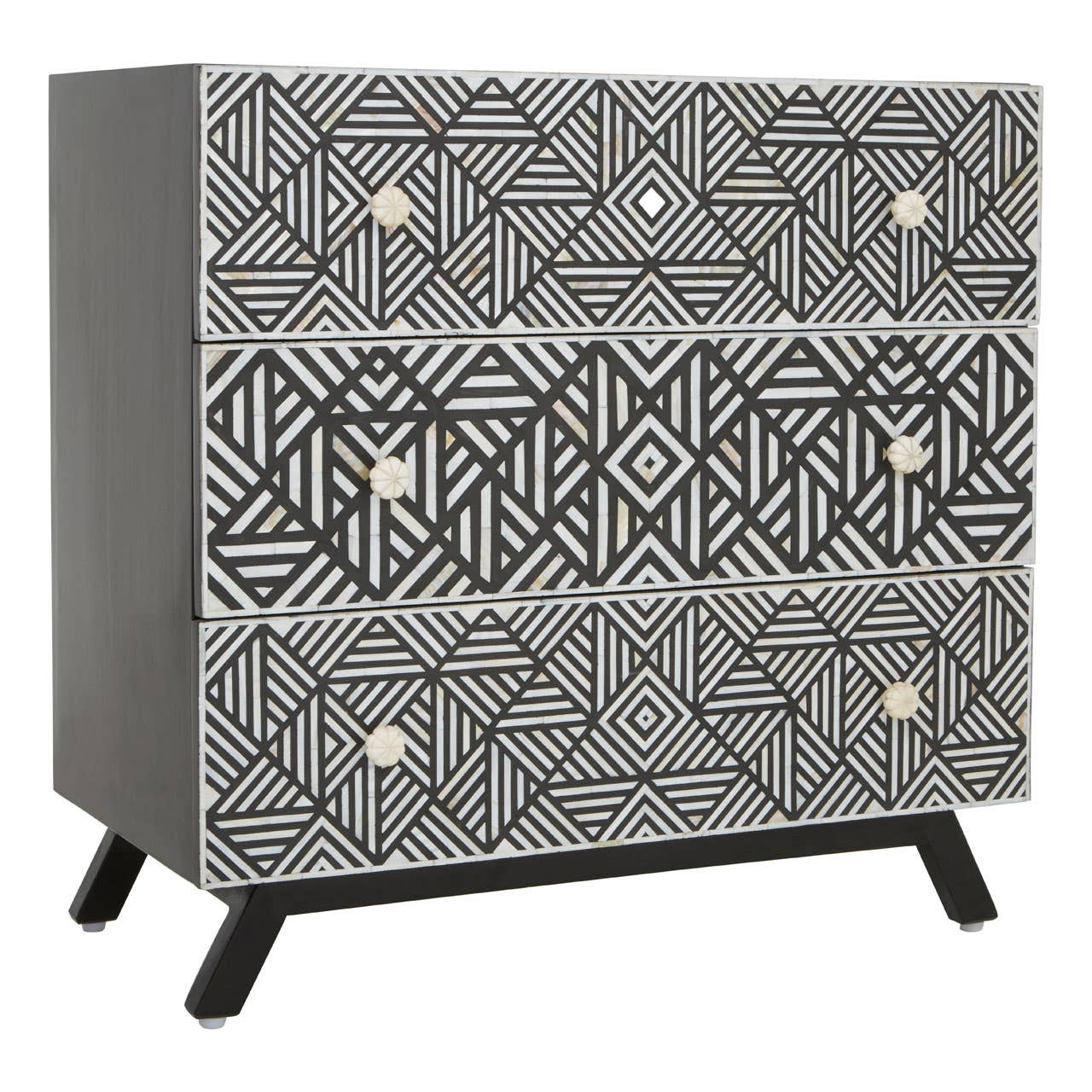 Monochrome Mother of Pearl Chest