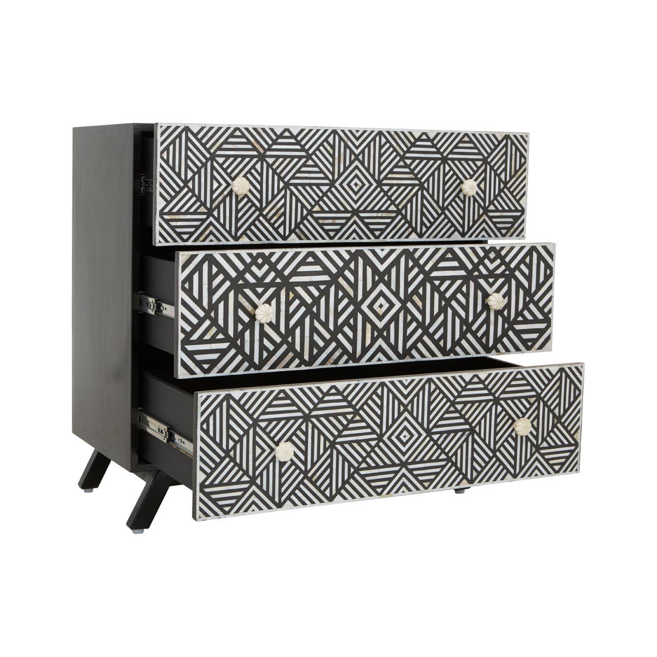 Monochrome Mother of Pearl Chest