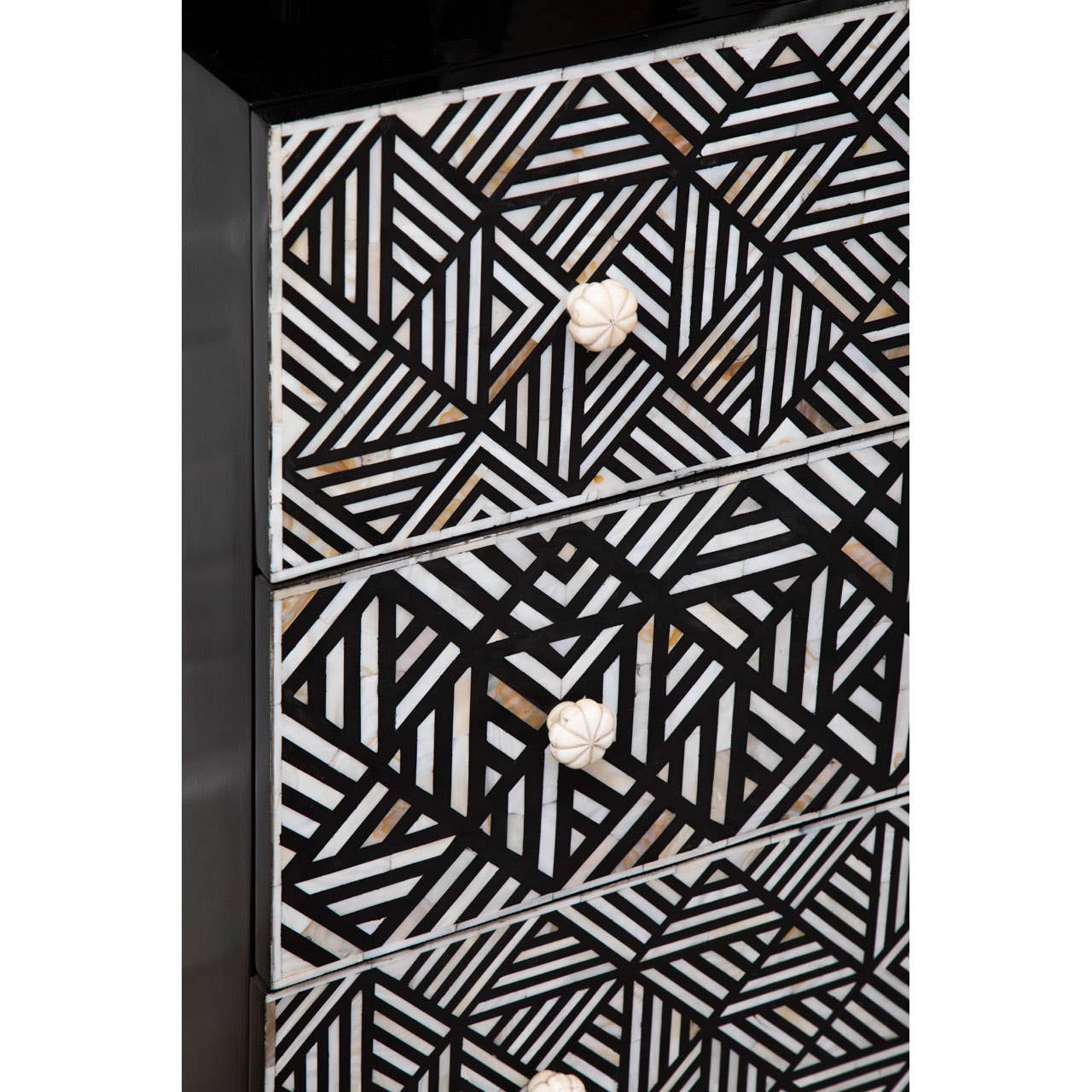 Monochrome Mother of Pearl Chest