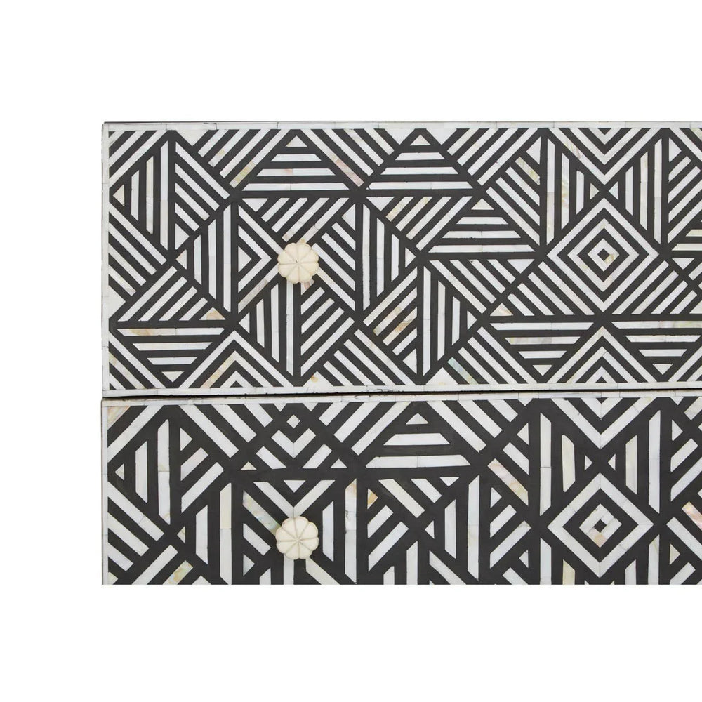 Monochrome Mother of Pearl Chest