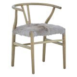 Oak Fur Accent Chair