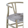 Oak Fur Accent Chair