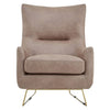Luxe Brown Leather Accent Chair