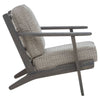 Sleek Black Oak Armchair